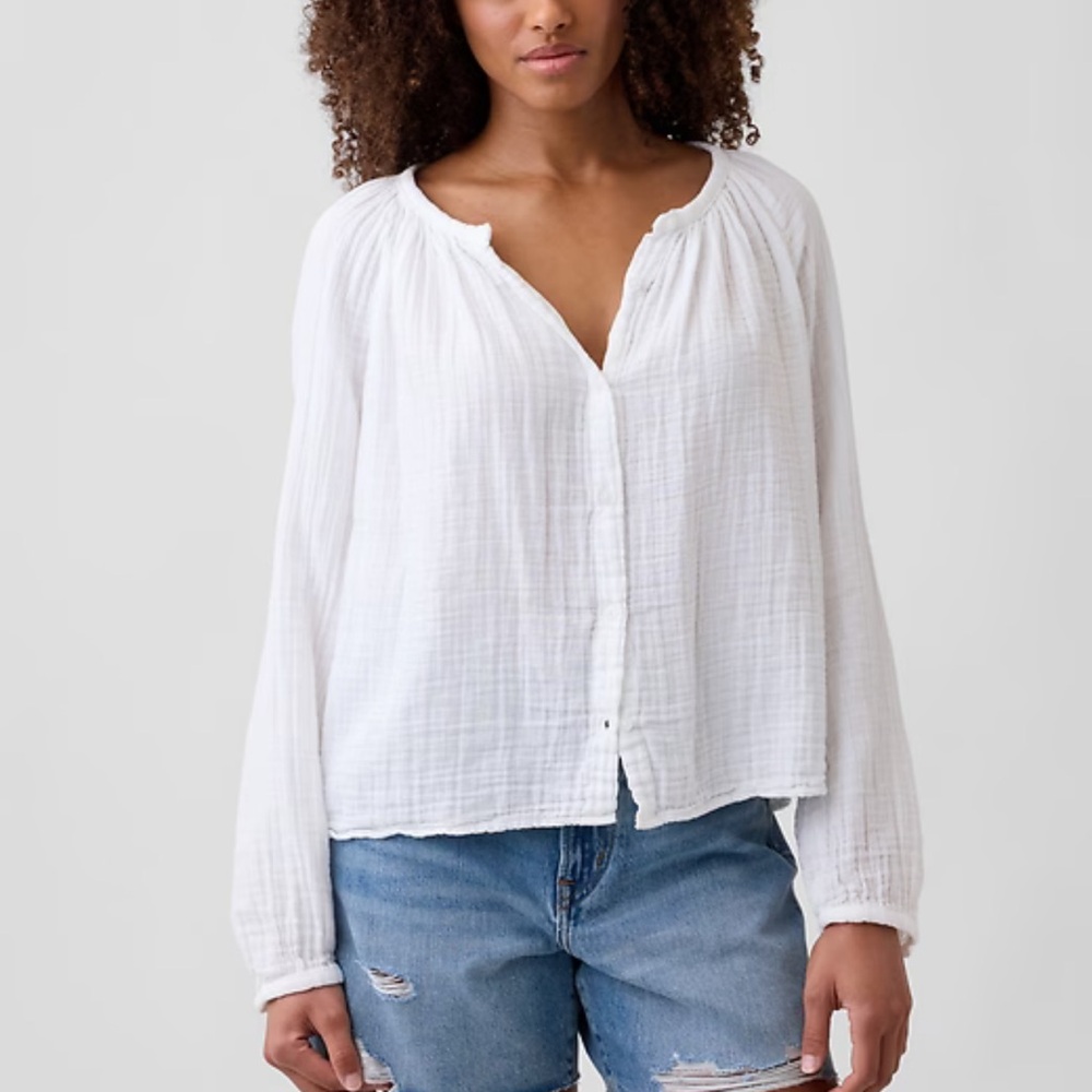NWT GAP oversized Gauze Top